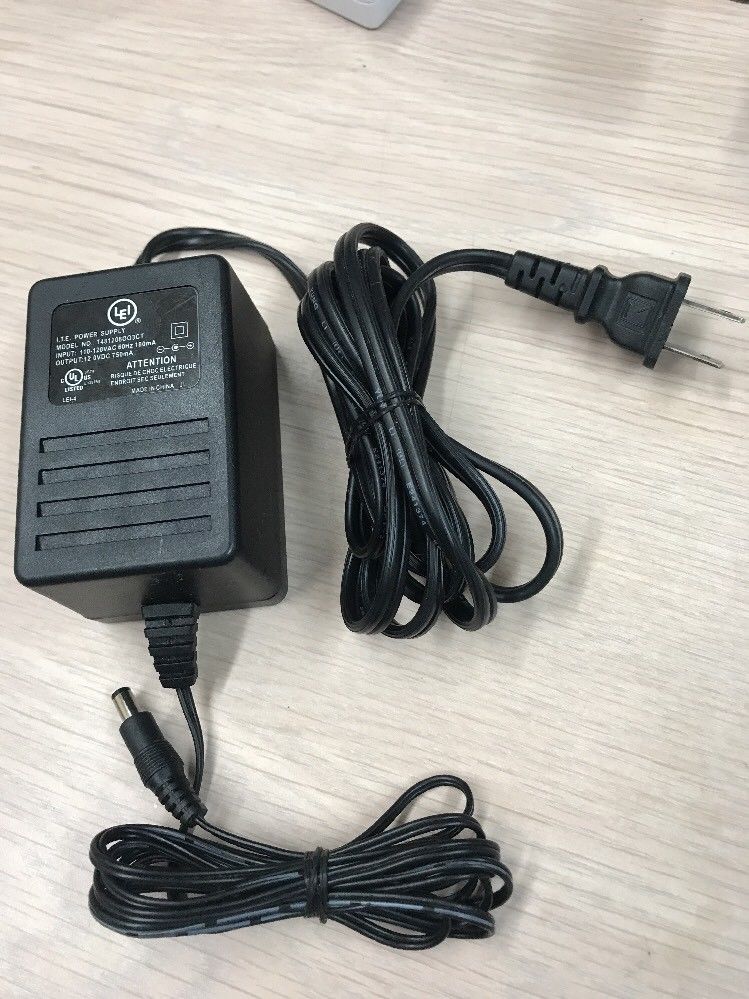 New LEI T481208OO3CT 12V DC 750mA AC Power Supply Adapter Charger